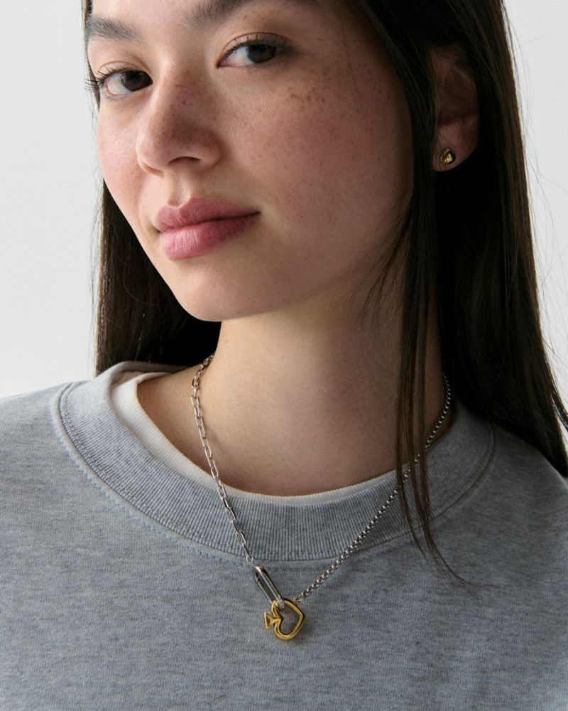 Statement Spade Link Necklace