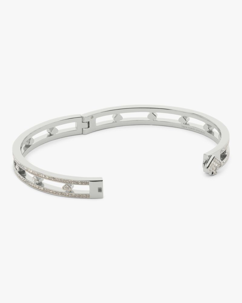 Cut To The Chase Pave Spade Hinge Bangle