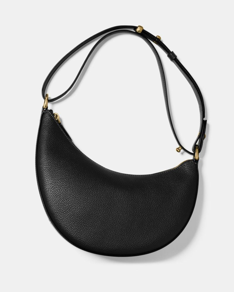 Duo Crinkle Metallic Leather Crossbody Bag