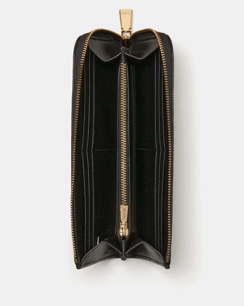 Devin Pebble Zip Around Continental Wallet