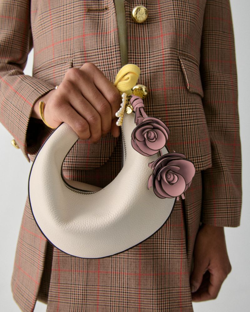 Charmed Stacked Rose Bag Charm