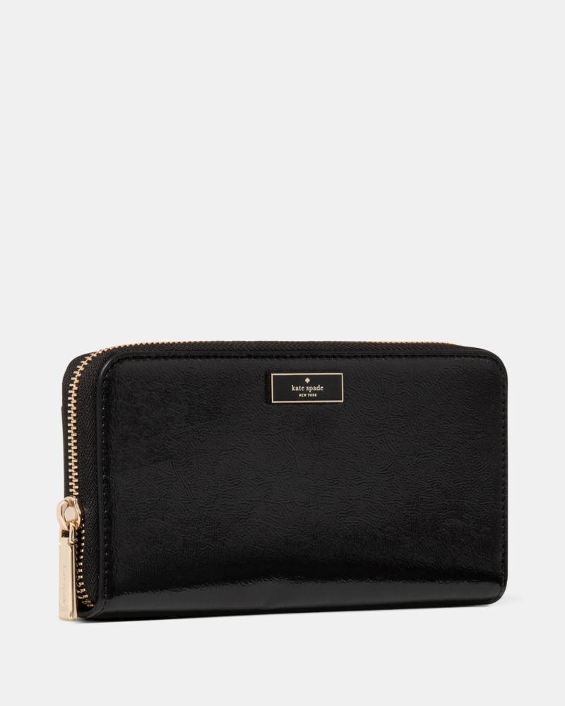 Bridget Crinkle Patent Large Continental Wallet
