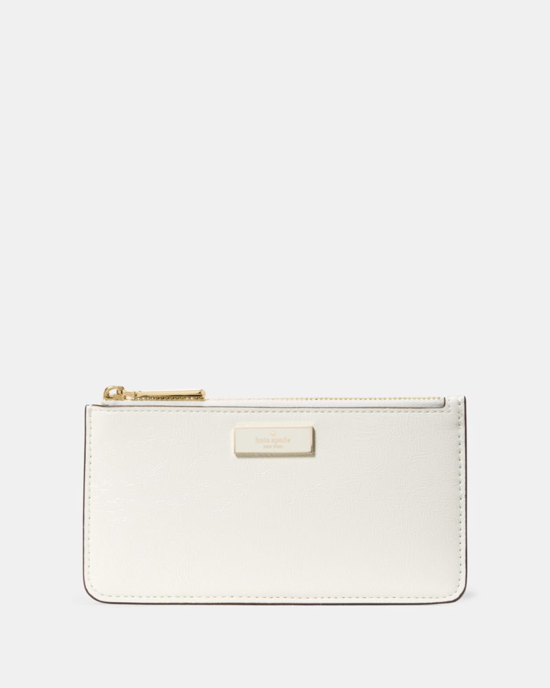 Bridget Crinkle Patent Large Slim Card Holder