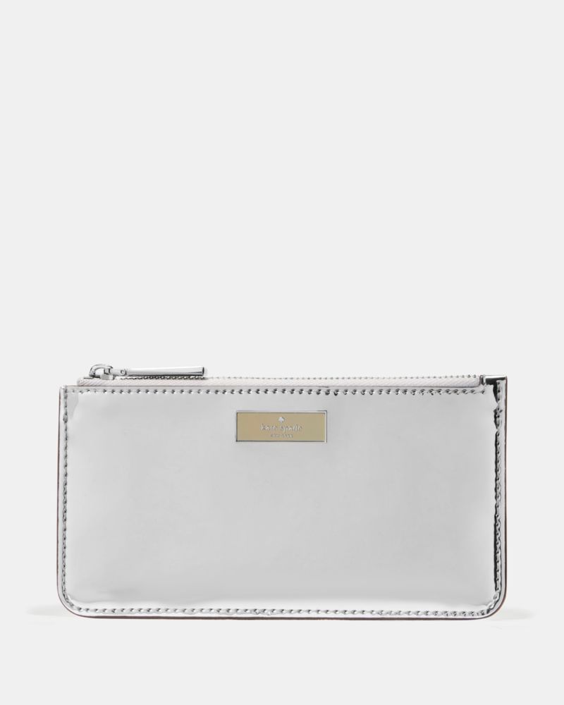 Bridget Mirror Metallic Large Slim Card Holder