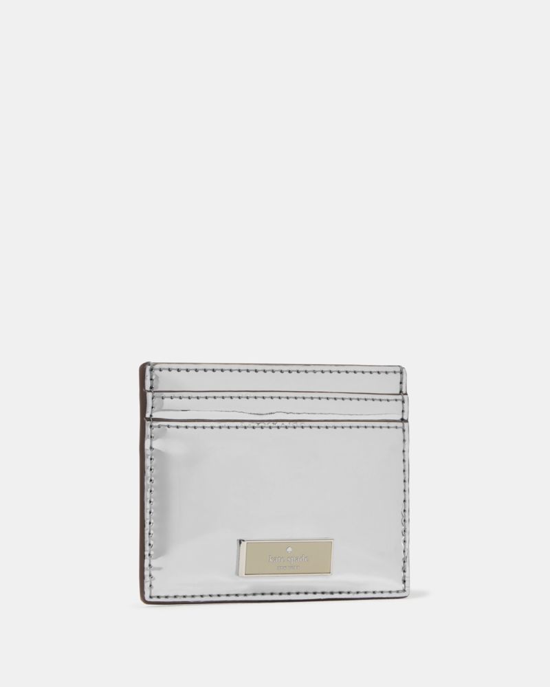 Bridget Mirror Metallic Small Slim Card Holder