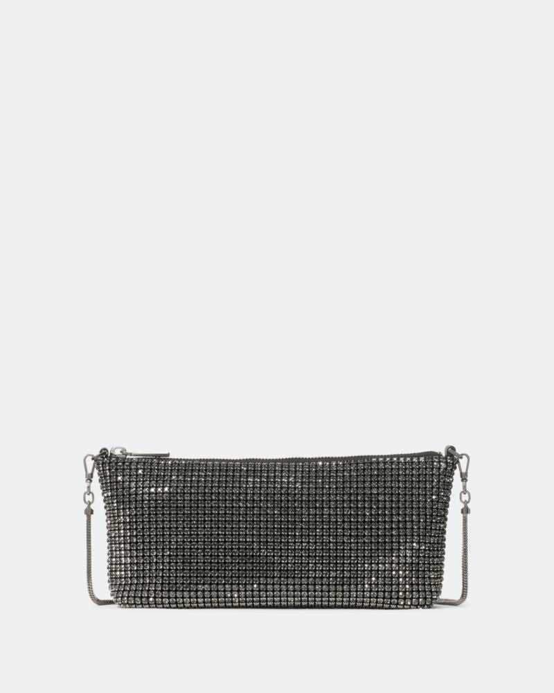 Andie Faux Crystal Mesh Small Shoulder