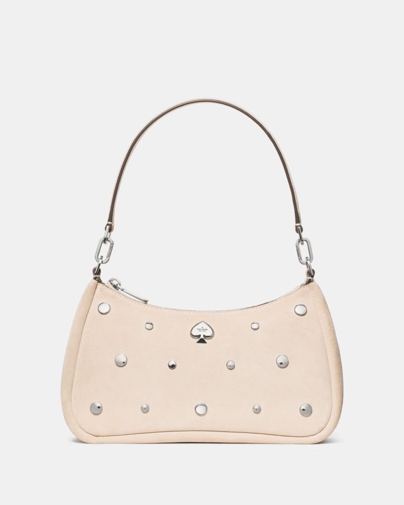 Kayla Suede Studs Small Convertible Shoulder Bag
