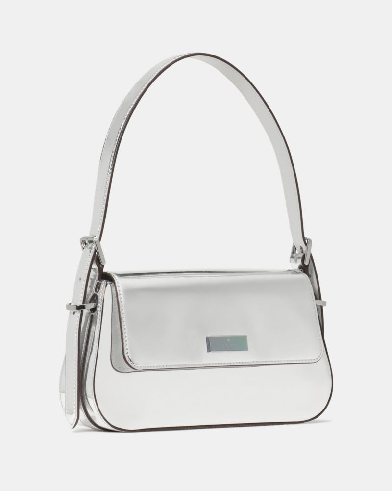 Bridget Crinkle Patent Small Flap Shoulder