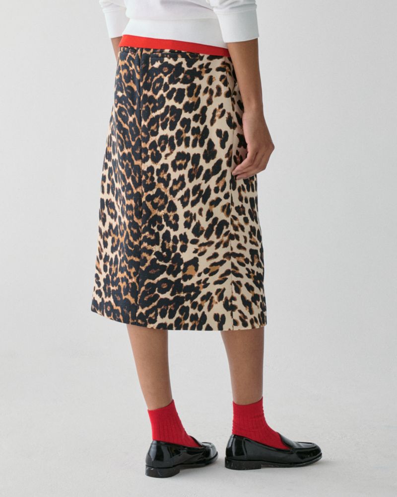 Leopard Midi Skirt