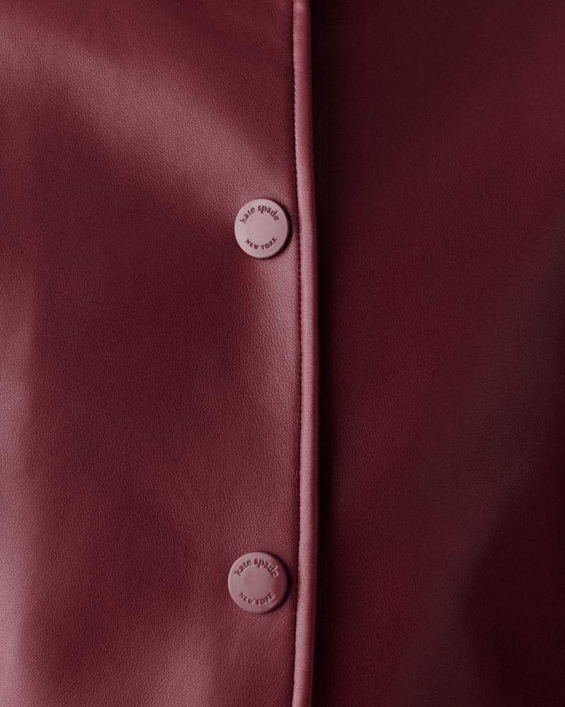 Faux Nappa Leather Jacket