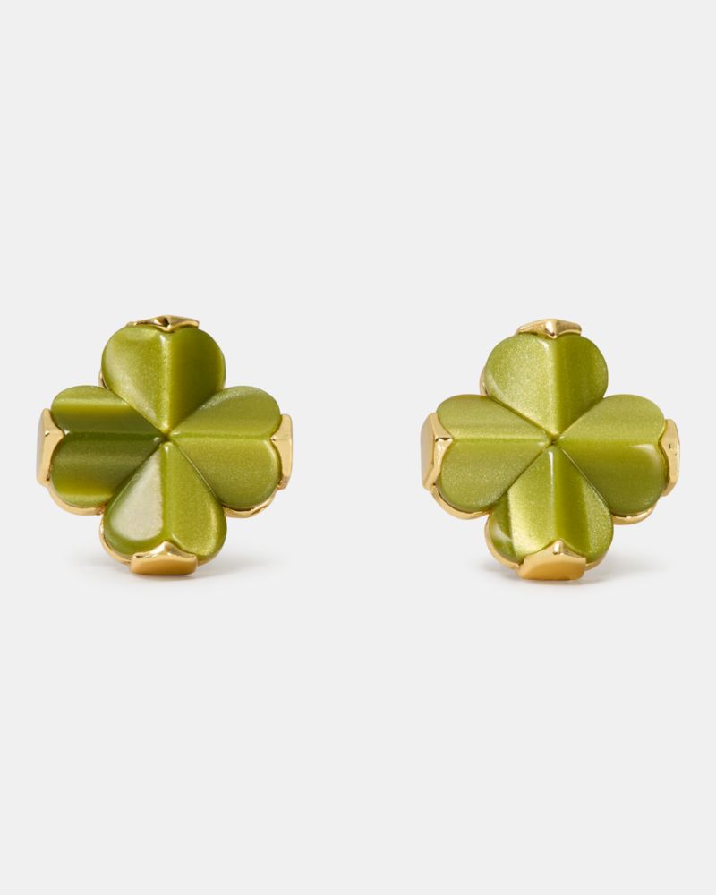 Spade Flower Studs