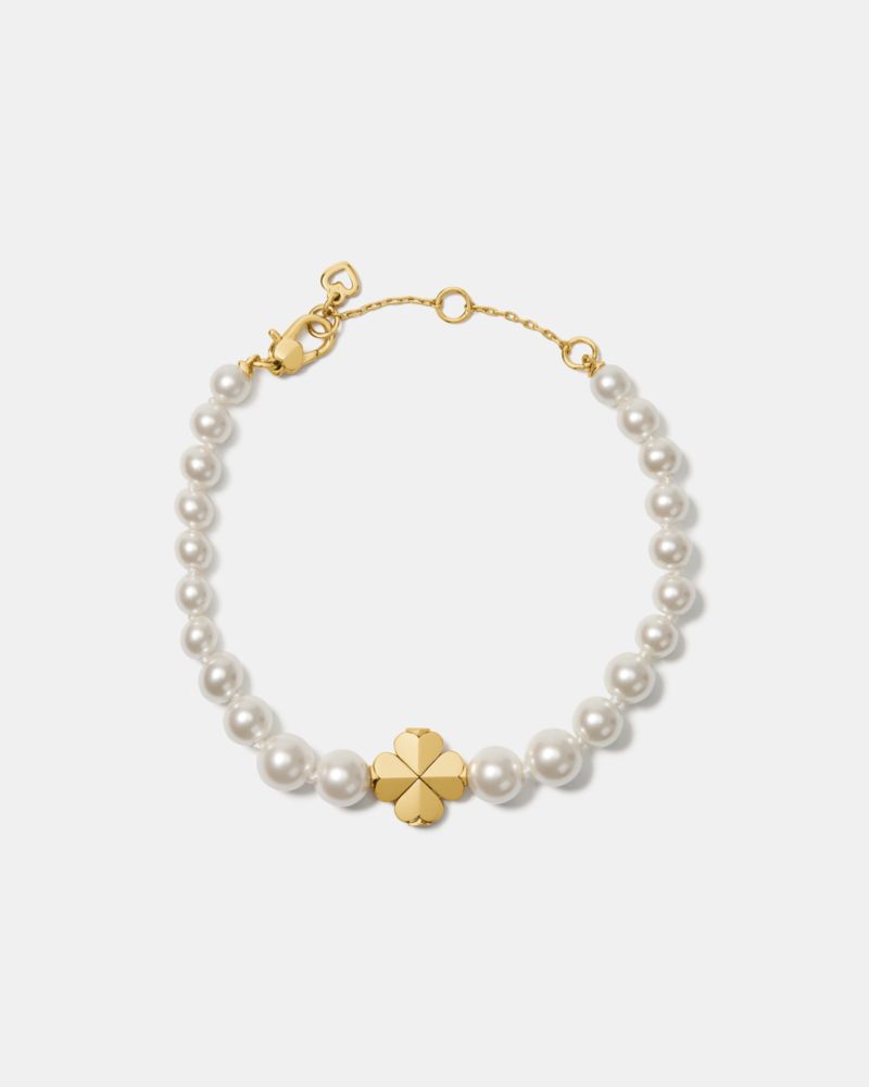 Spade Flower Pearl Bracelet