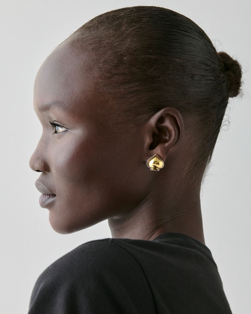 Sculpted Spade Studs