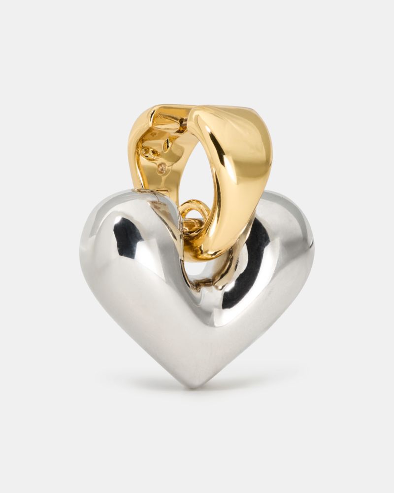 Sculpted Spade Statement Drop Huggies