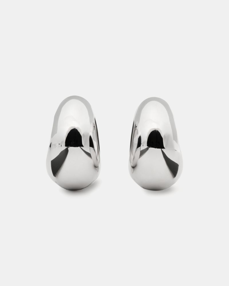 Sculpted Spade Statement Huggies