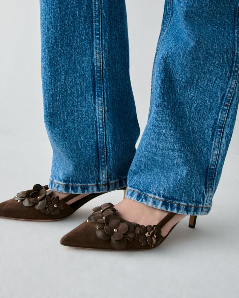 Spade Flower Garden Slingback Pump