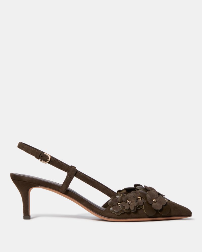 Spade Flower Garden Slingback Pump