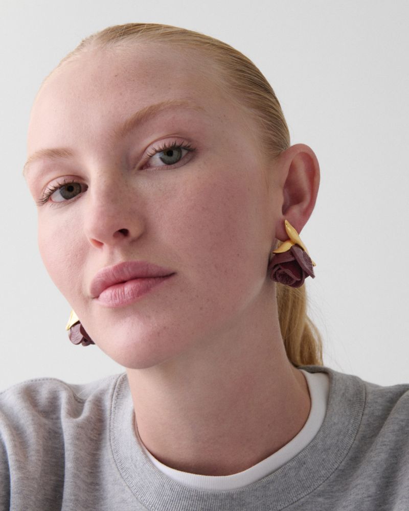 Rose Buds Drop Earrings