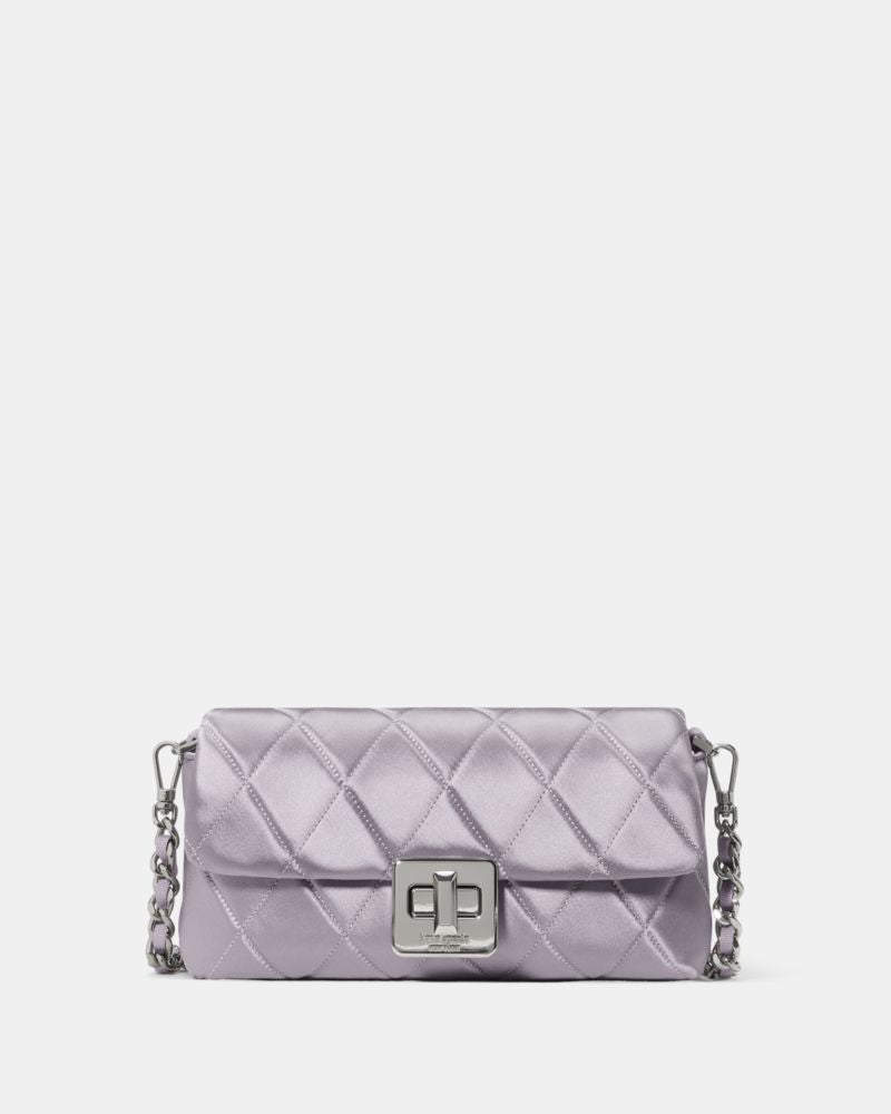 Carey Quilted Satin Mini Crossbody