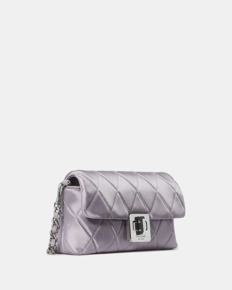 Carey Quilted Satin Mini Crossbody