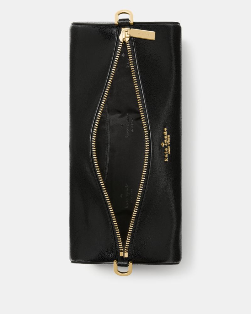 Roulette Glazed Leather Medium Shoulder Bag