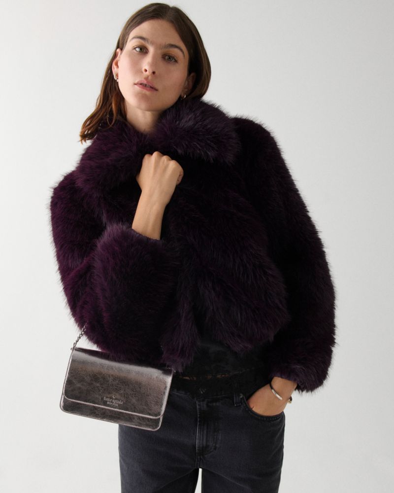 Madison Metallic Willow Mini Flap Crossbody