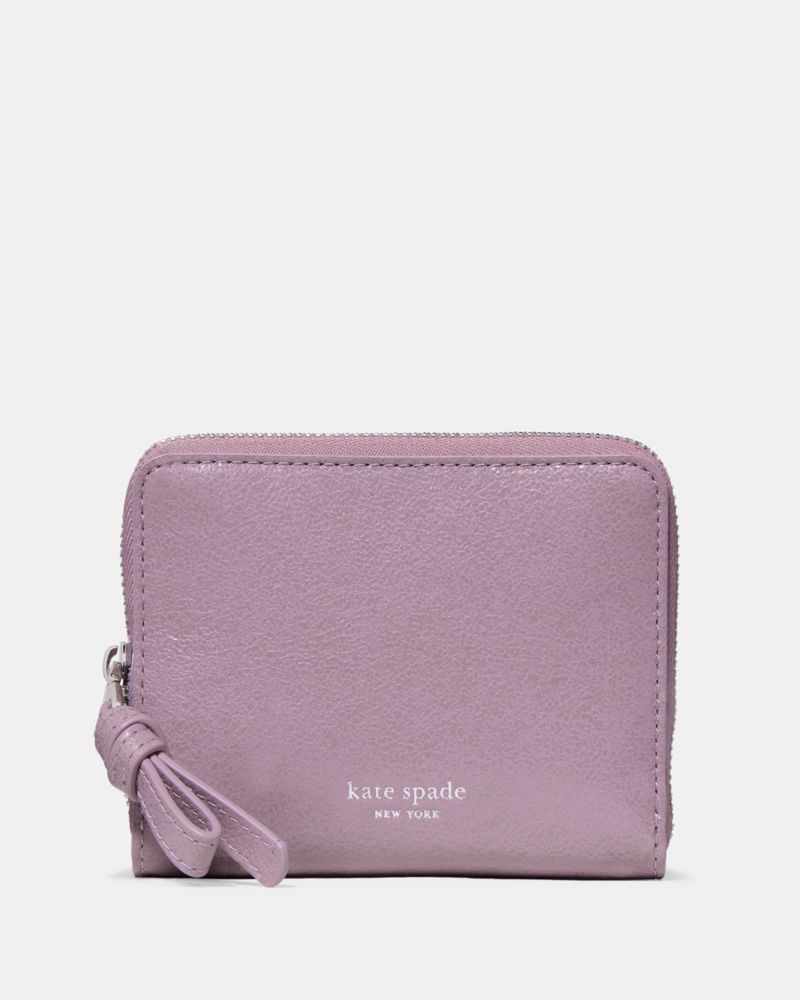 Loop Glazed Zip Around Wallet