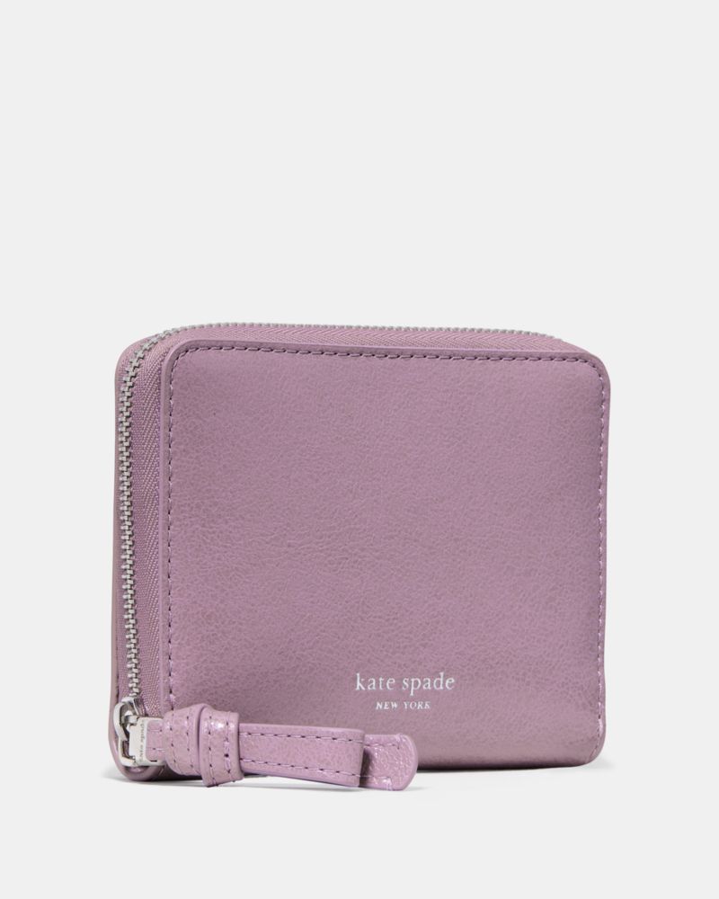 Loop Glazed Zip Around Wallet