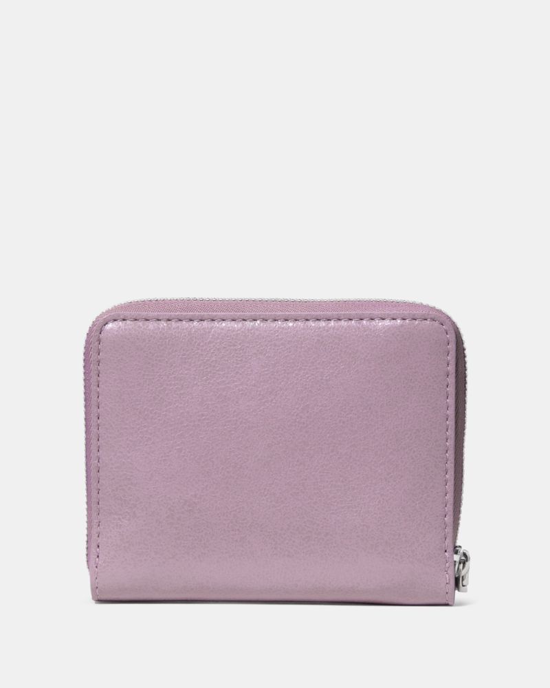 Loop Glazed Zip Around Wallet
