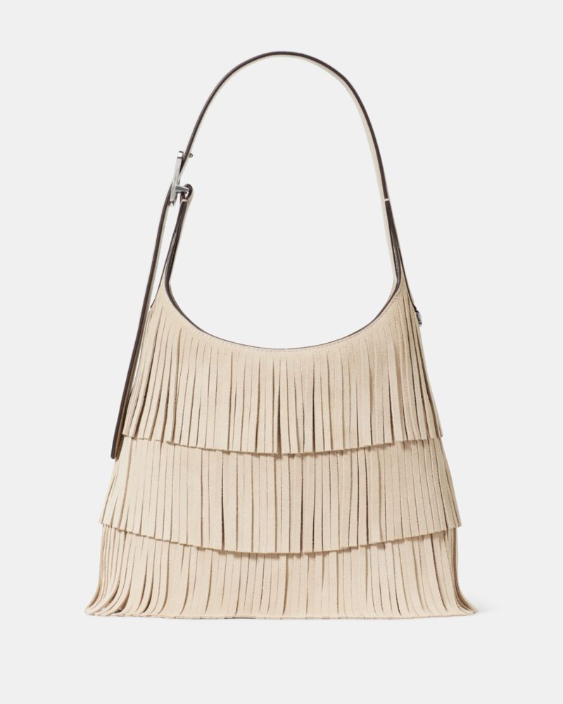 454 Suede Fringe Small Shoulder Bag