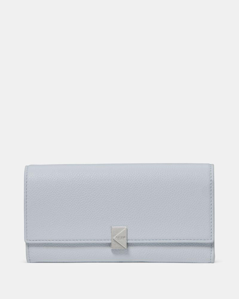 Deco Snake Embossed Large Flap Wallet