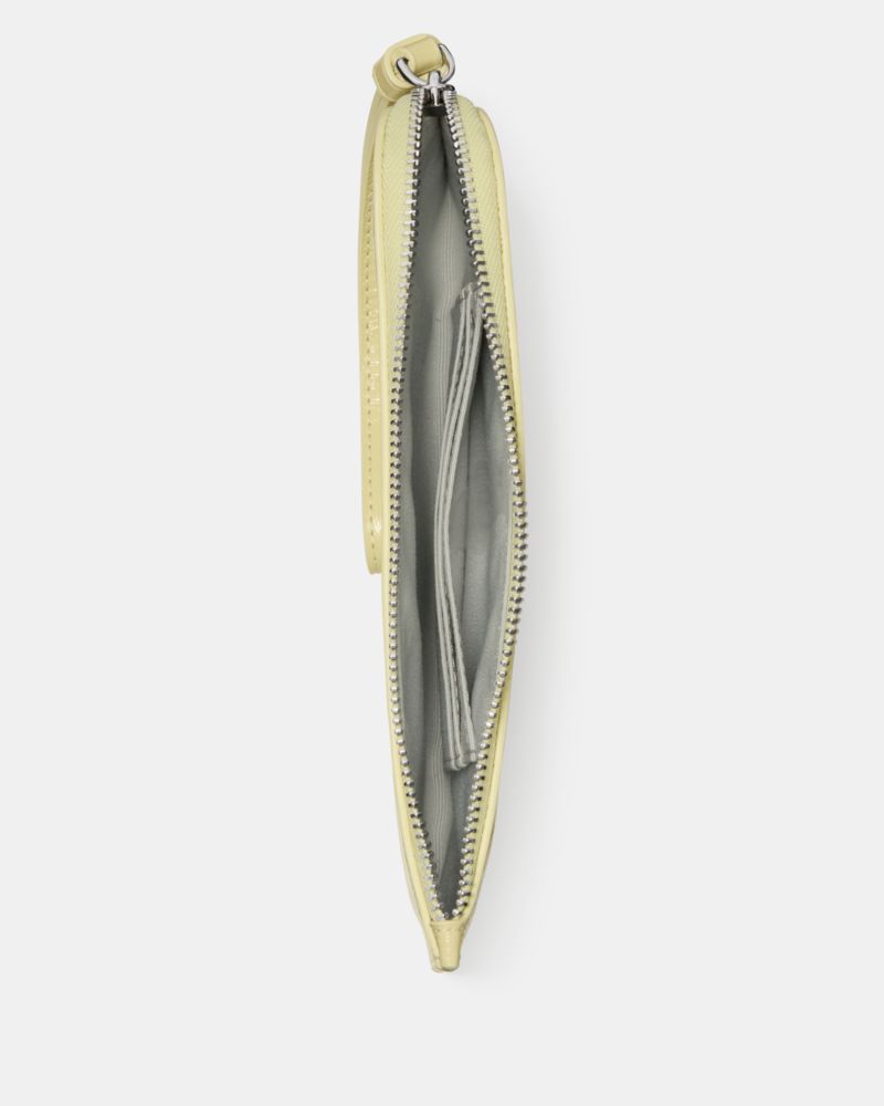 Zippy Crinkle Patent Wristlet