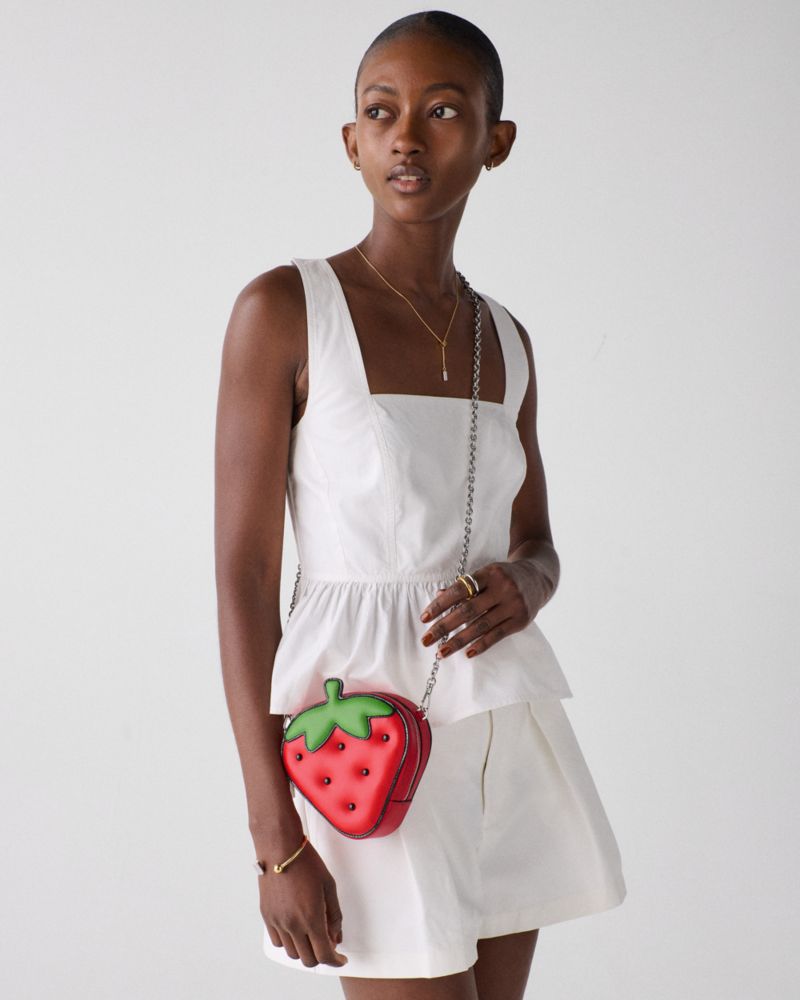 Hello Kitty And Friends X Kate Spade New York 3D Strawberry Mini Crossbody Bag