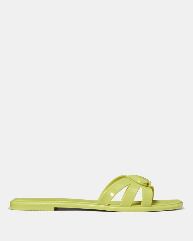 Sculpted Spade Jelly Sandals