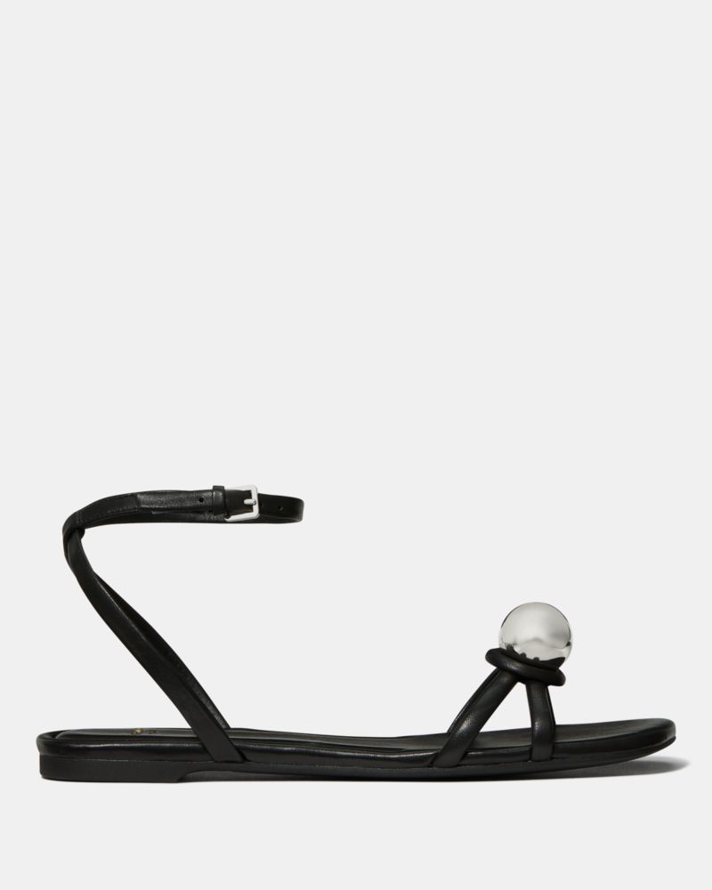Harmony Smooth Leather Flat Sandal