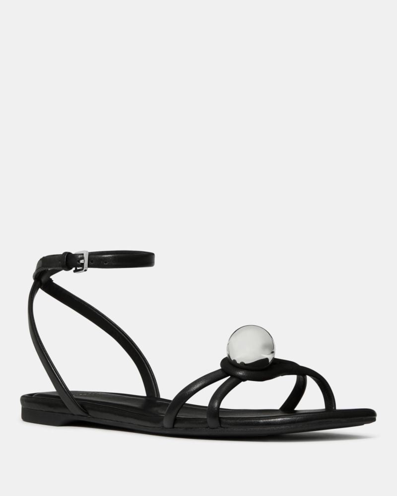Harmony Smooth Leather Flat Sandal