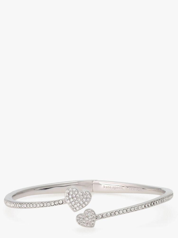 Yours Truly Pave Open Hinge Cuff