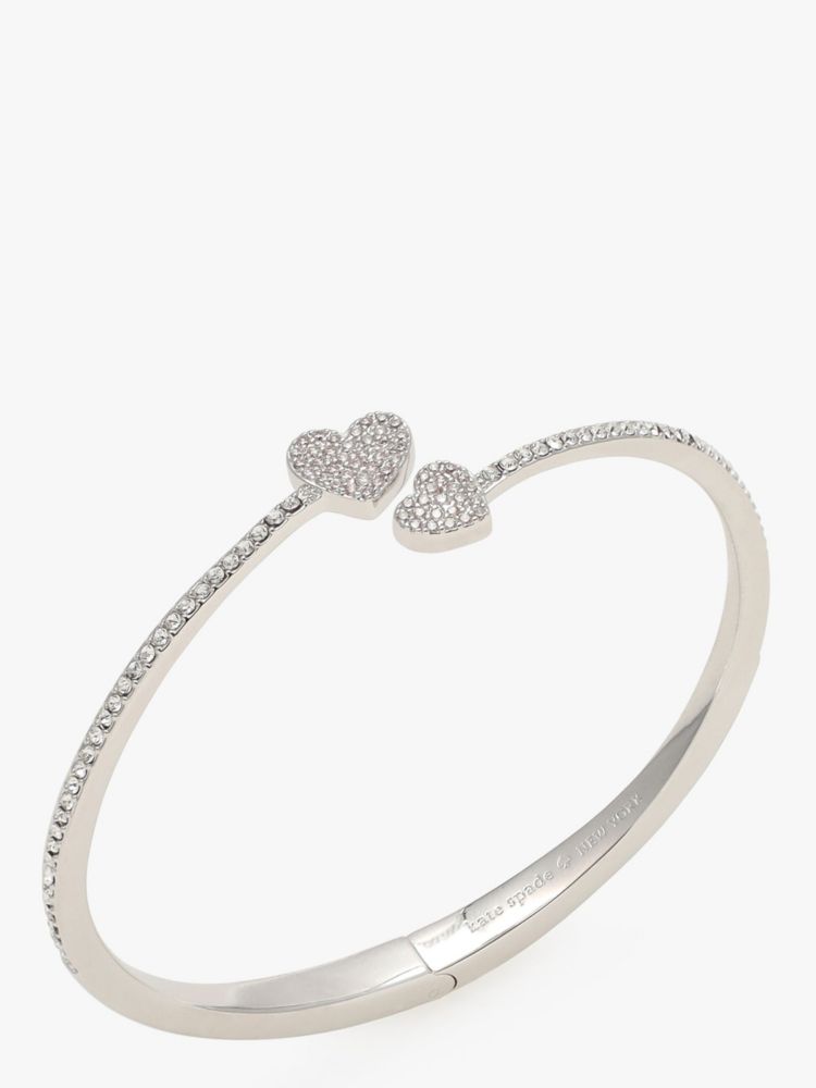 Yours Truly Pave Open Hinge Cuff