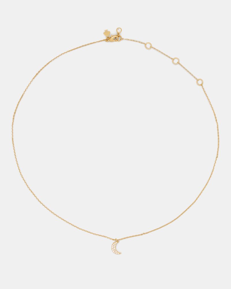 You're A Gem Pave Moon Pendant