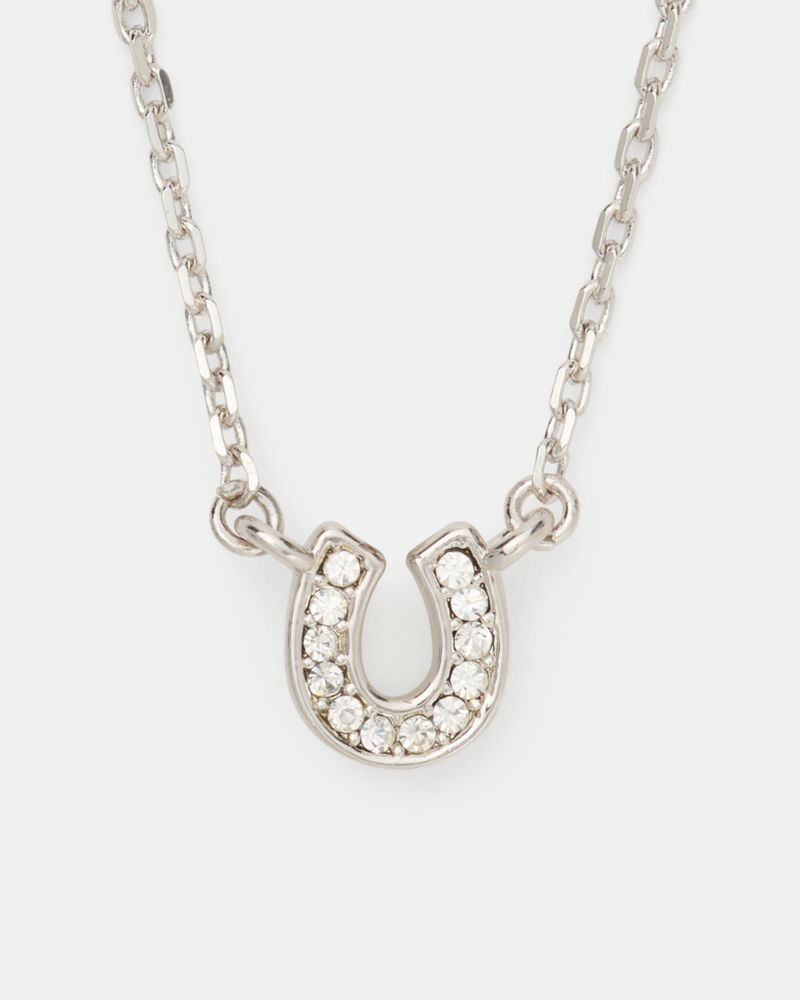 You're A Gem Pave Horseshoe Pendant