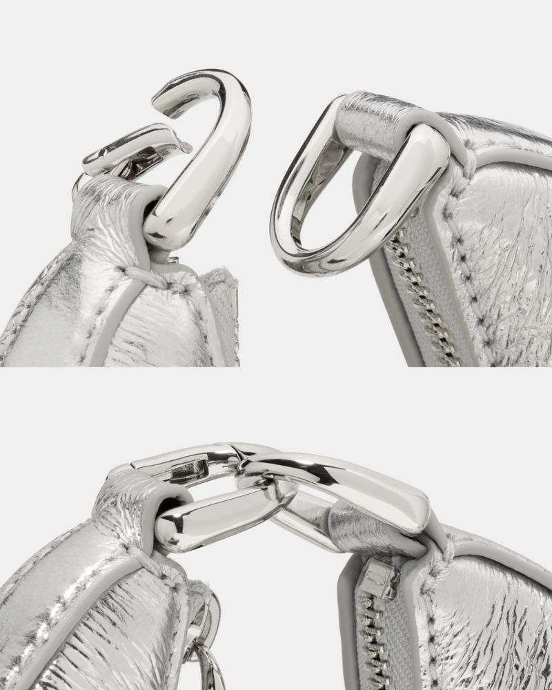 Duo Crinkle Metallic Mini Shoulder