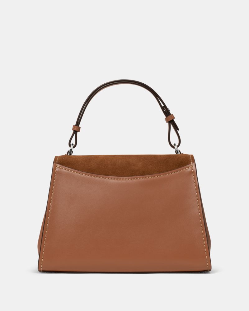 Riley Suede Top Handle Bag