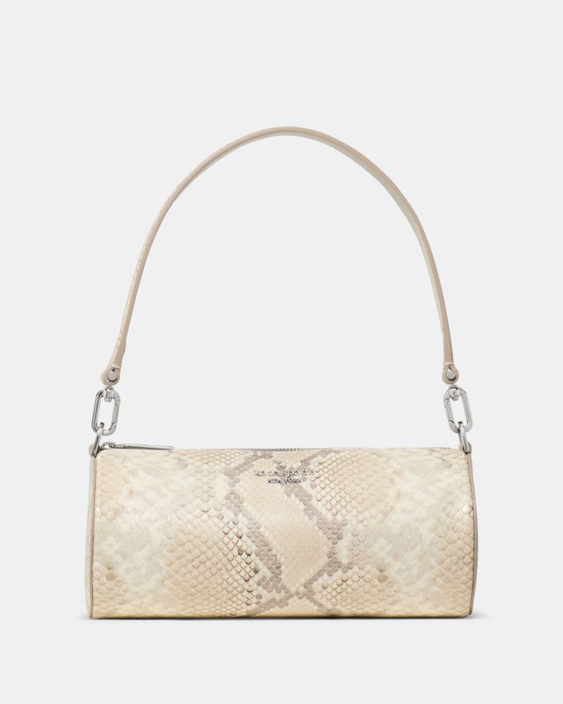 Roulette Snake Embossed Crossbody Bag