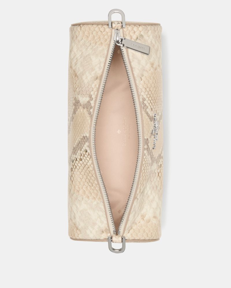 Roulette Snake Embossed Crossbody Bag