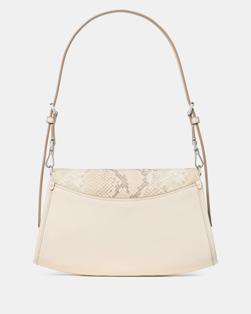 Ali Snake Embossed Shoulder Bag