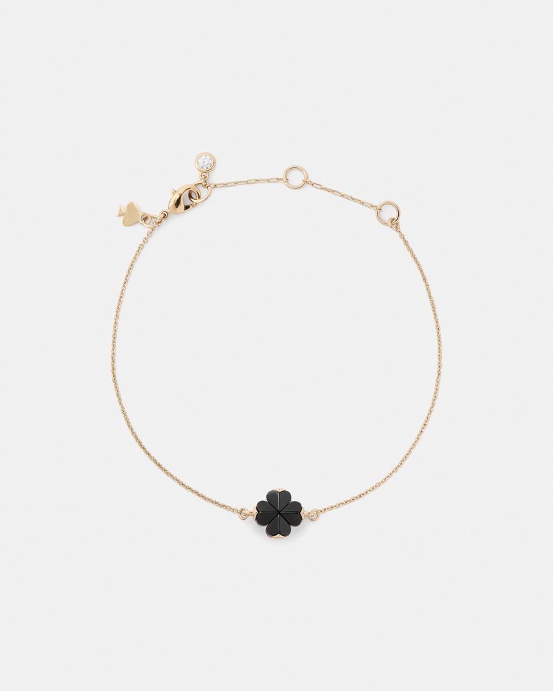 Spade Flower Solitaire Bracelet