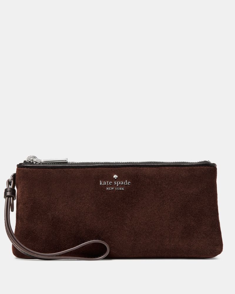 Wren Suede Wristlet
