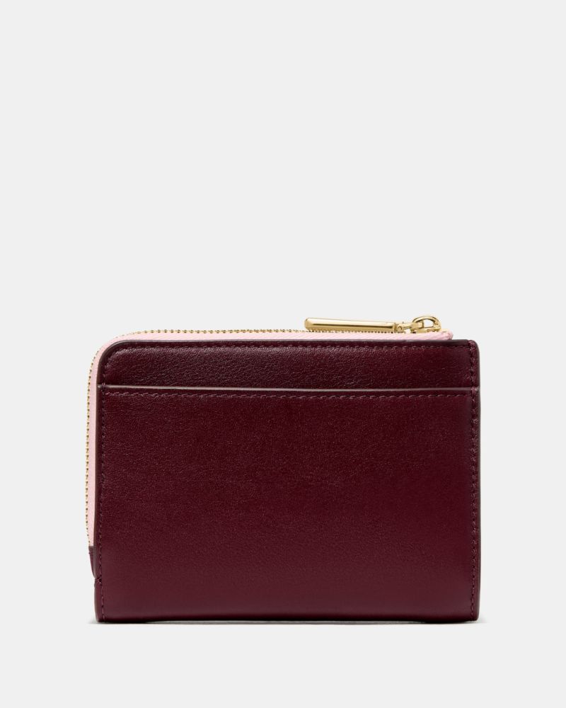 Floral Interior Small L-zip Wallet