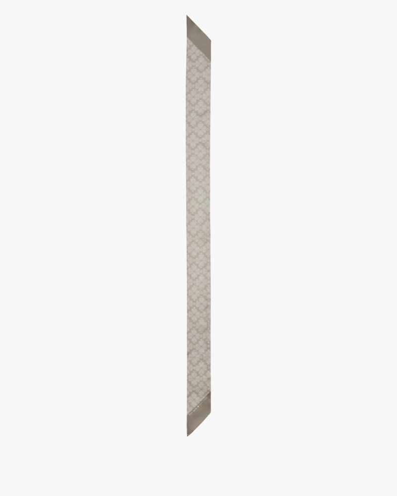 Textured Spade Flower Skinny Scarf