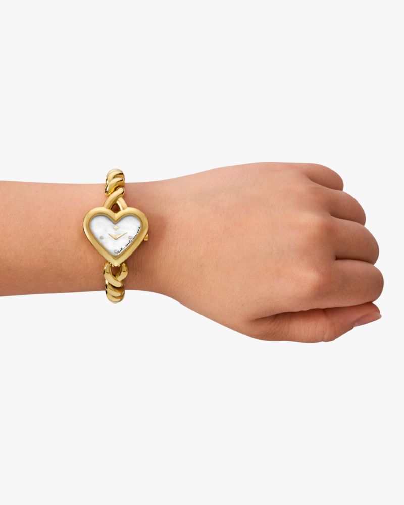 Monroe Twist Gold-tone Stainless Steel Bracelet Watch